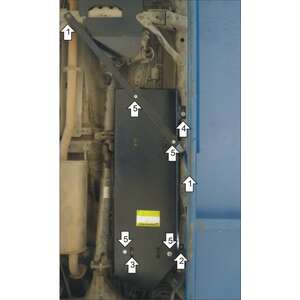 Защита Топливный бак Haval H9 ( 2017-2024 ) г. арт: 13108-2 photo1 Интернет магазин Автоаксессуаров Защита картера, МКПП, АКПП, РК, ТБ (Мотодор)