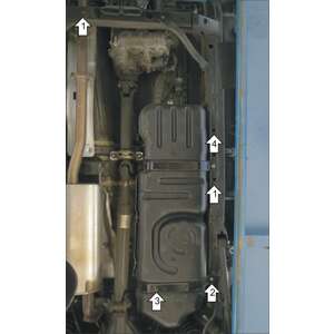 Защита Топливный бак Haval H9 ( 2017-2024 ) г. арт: 13108-2 photo2 Интернет магазин Автоаксессуаров Защита картера, МКПП, АКПП, РК, ТБ (Мотодор)