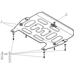 Защита Двигатель, Коробка переключения передач Haval M6 ( 2023- ) г. арт: 73105-5 photo3 Интернет магазин Автоаксессуаров Защита картера, МКПП, АКПП, РК, ТБ (Мотодор)