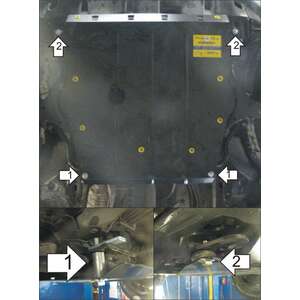 Кликните для увеличения изображения Защита Двигатель, Коробка переключения передач Honda CR-V II ( 2001-2004 ) г. арт: 00824-2