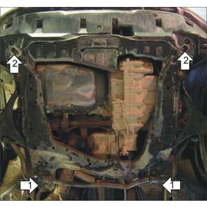 Кликните для увеличения изображения Защита Двигатель, Коробка переключения передач Honda CR-V II ( 2001-2004 ) г. арт: 00824-2