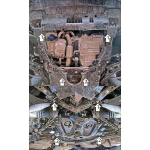 Защита Двигатель, Коробка переключения передач Honda CR-V VI Hybrid ( 2022- ) г. арт: 70805-2 photo2 Интернет магазин Автоаксессуаров Защита картера, МКПП, АКПП, РК, ТБ (Мотодор)