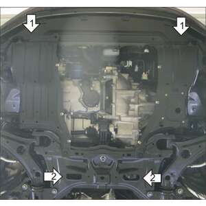 Защита Двигатель, Коробка переключения передач Honda Shuttle ( 2015-2022 ) г. арт: 70810-4 photo2 Интернет магазин Автоаксессуаров Защита картера, МКПП, АКПП, РК, ТБ (Мотодор)