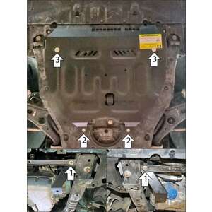 Защита Двигатель, Коробка переключения передач Honda HR-V ( 2022- ) г. арт: 70806-2 photo1 Интернет магазин Автоаксессуаров Защита картера, МКПП, АКПП, РК, ТБ (Мотодор)