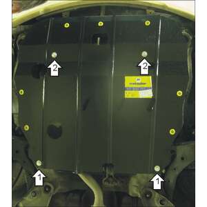 Защита Двигатель, Коробка переключения передач Hyundai Elantra XD Tagaz ( 2008-2012 ) г. арт: 00925-2 photo1 Интернет магазин Автоаксессуаров Защита картера, МКПП, АКПП, РК, ТБ (Мотодор)