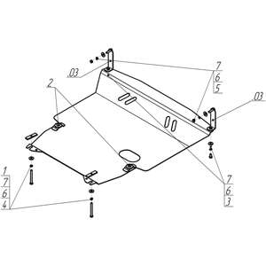 Защита Двигатель, Коробка переключения передач Hyundai Getz ( 2002-2005 ) г. арт: 00909-2 photo3 Интернет магазин Автоаксессуаров Защита картера, МКПП, АКПП, РК, ТБ (Мотодор)