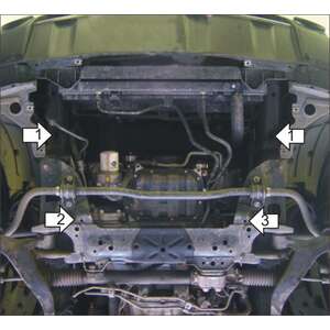 Защита Двигатель Infiniti FX 45 ( 2006-2008 ) г. арт: 08001-4 photo2 Интернет магазин Автоаксессуаров Защита картера, МКПП, АКПП, РК, ТБ (Мотодор)