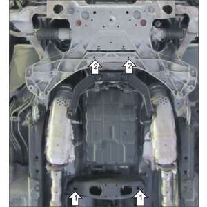 Защита КПП Infiniti M 25 ( 2010-2014 ) г. арт: 08004 photo2 Интернет магазин Автоаксессуаров Защита картера, МКПП, АКПП, РК, ТБ (Мотодор)