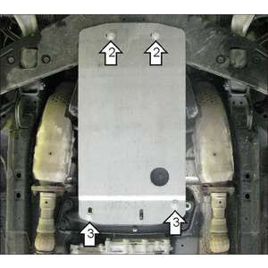 Кликните для увеличения изображения Защита Коробка переключения передач Infiniti QX 70 ( 2014-2017 ) г. арт: 78001-6