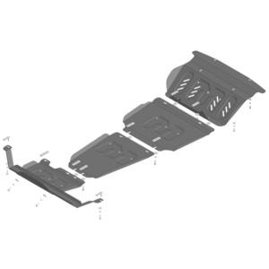 Защита Радиатор, Двигатель, Коробка переключения передач, Раздаточная коробка Jac T8Pro ( 2019- ) г. арт: 78303-2