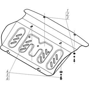 Защита Радиатор Jac T8Pro ( 2019- ) г. арт: 78312-2 photo3 Интернет магазин Автоаксессуаров Защита картера, МКПП, АКПП, РК, ТБ (Мотодор)