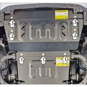 Защита Радиатор KGM Rexton ( 2023- ) г. арт: 72804 photo1 Интернет магазин Автоаксессуаров Защита картера, МКПП, АКПП, РК, ТБ (Мотодор)