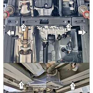Защита Раздаточная коробка KGM Rexton ( 2023-н.в. ) г. арт: 72807 photo2 Интернет магазин Автоаксессуаров Защита картера, МКПП, АКПП, РК, ТБ (Мотодор)