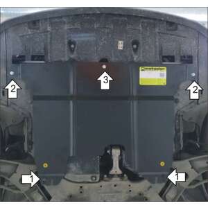 Защита Двигатель, Коробка переключения передач KIA Cerato ( 2016-2018 ) г. арт: 71009-2 photo1 Интернет магазин Автоаксессуаров Защита картера, МКПП, АКПП, РК, ТБ (Мотодор)