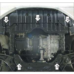 Защита Двигатель, Коробка переключения передач KIA Cerato ( 2013-2016 ) г. арт: 00936-5 photo2 Интернет магазин Автоаксессуаров Защита картера, МКПП, АКПП, РК, ТБ (Мотодор)
