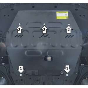 Защита Двигатель, Коробка переключения передач KIA K5 ( 2020-2023 ) г. арт: 71013-2 photo1 Интернет магазин Автоаксессуаров Защита картера, МКПП, АКПП, РК, ТБ (Мотодор)