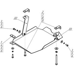 Защита Задний дифференциал KIA Sorento ( 2020- ) г. арт: 01043-2 photo3 Интернет магазин Автоаксессуаров Защита картера, МКПП, АКПП, РК, ТБ (Мотодор)