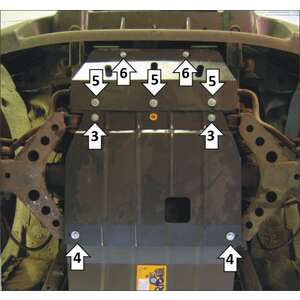 Защита Двигатель, Передний дифференциал, Радиатор KIA Sportage ( 1994-2005 ) г. арт: 01003-2 photo2 Интернет магазин Автоаксессуаров Защита картера, МКПП, АКПП, РК, ТБ (Мотодор)