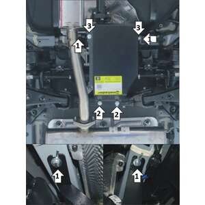 Защита Задний дифференциал KIA Sportage ( 2018-2022 ) г. арт: 01041-4