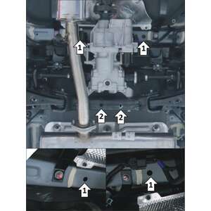 Защита Задний дифференциал KIA Sportage ( 2018-2022 ) г. арт: 01041-4