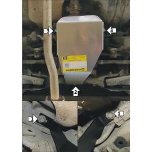 Защита Задний дифференциал KIA Sportage ( 2022- ) г. арт: 70905-2 photo1 Интернет магазин Автоаксессуаров Защита картера, МКПП, АКПП, РК, ТБ (Мотодор)