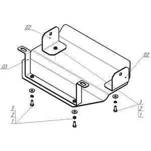Защита Раздаточная коробка Lada Niva Travel ( 2021- ) г. арт: 13007-3