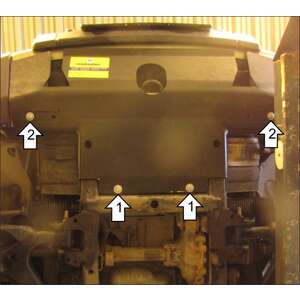 Защита Радиатор, Рулевые тяги Land Rover Discovery III ( 2004-2008 ) г. арт: 13209-2 photo1 Интернет магазин Автоаксессуаров Защита картера, МКПП, АКПП, РК, ТБ (Мотодор)