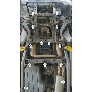 Защита Двигатель, Передний дифференциал, Коробка переключения передач, Раздаточная коробка Land Rover Discovery III ( 2008-2009 ) г. арт: 13207-2 photo3 Интернет магазин Автоаксессуаров Защита картера, МКПП, АКПП, РК, ТБ (Мотодор)