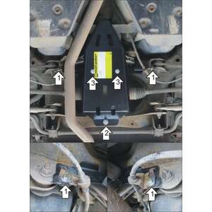 Защита Задний дифференциал Land Rover Freelander II ( 2006-2012 ) г. арт: 13223-2 photo1 Интернет магазин Автоаксессуаров Защита картера, МКПП, АКПП, РК, ТБ (Мотодор)