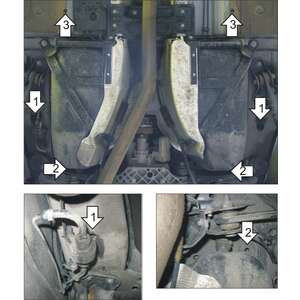 Защита Топливный бак Land Rover Freelander II ( 2006-2012 ) г. арт: 13201-2 photo2 Интернет магазин Автоаксессуаров Защита картера, МКПП, АКПП, РК, ТБ (Мотодор)