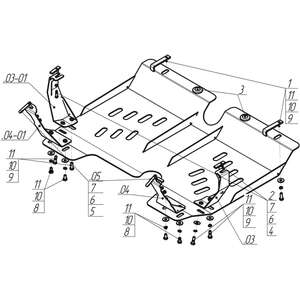Защита Топливный бак Land Rover Freelander II ( 2006-2012 ) г. арт: 13201-2 photo3 Интернет магазин Автоаксессуаров Защита картера, МКПП, АКПП, РК, ТБ (Мотодор)