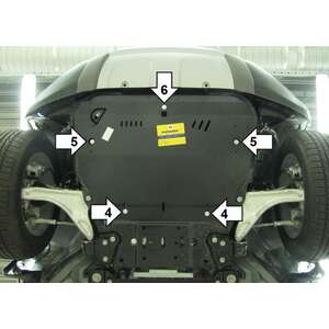 Защита Двигатель; КПП Land Rover Range Rover Evoque ( 2011-2019 ) г. арт: 13215 photo1 Интернет магазин Автоаксессуаров Защита картера, МКПП, АКПП, РК, ТБ (Мотодор)