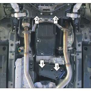 Защита Коробка переключения передач, Раздаточная коробка Lexus GS 350 ( 2008-2012 ) г. арт: 15011-3 photo2 Интернет магазин Автоаксессуаров Защита картера, МКПП, АКПП, РК, ТБ (Мотодор)