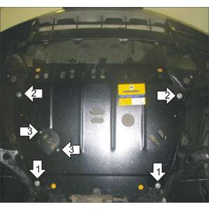 Защита Двигатель; КПП Lexus RX 400h ( 2003-2009 ) г. арт: 05005 photo2 Интернет магазин Автоаксессуаров Защита картера, МКПП, АКПП, РК, ТБ (Мотодор)