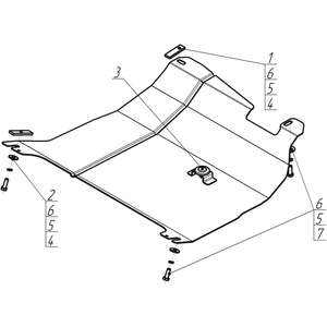 Защита Двигатель, Коробка переключения передач Lifan 330 Smily ( 2014-2016 ) г. арт: 64704-2