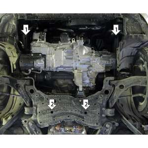 Защита Двигатель; КПП Mazda 5 ( 2005-2010 ) г. арт: 71123 photo2 Интернет магазин Автоаксессуаров Защита картера, МКПП, АКПП, РК, ТБ (Мотодор)