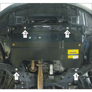 Кликните для увеличения изображения Защита Двигатель, Коробка переключения передач Mazda CX-9 ( 2007-2009 ) г. арт: 11126-3