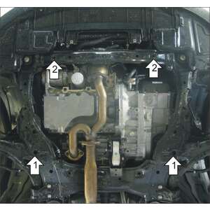 Кликните для увеличения изображения Защита Двигатель, Коробка переключения передач Mazda CX-9 ( 2007-2009 ) г. арт: 11126-3