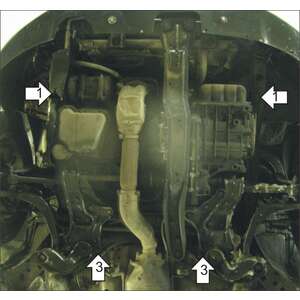 Защита Двигатель, Коробка переключения передач Mitsubishi Galant VIII ( 1996-2004 ) г. арт: 01311-3