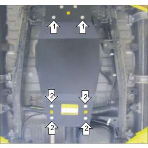 Защита Раздаточная коробка Mitsubishi L 200 ( 2006-2014 ) г. арт: 11309-2 photo1 Интернет магазин Автоаксессуаров Защита картера, МКПП, АКПП, РК, ТБ (Мотодор)