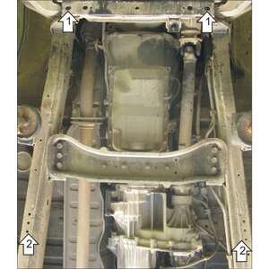 Защита Коробка переключения передач Mitsubishi L 200 ( 2006-2014 ) г. арт: 11305-2 photo2 Интернет магазин Автоаксессуаров Защита картера, МКПП, АКПП, РК, ТБ (Мотодор)