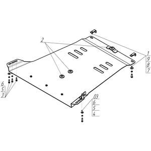Защита Коробка переключения передач Mitsubishi L 200 ( 2006-2014 ) г. арт: 11305-2 photo3 Интернет магазин Автоаксессуаров Защита картера, МКПП, АКПП, РК, ТБ (Мотодор)