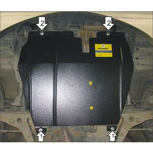 Защита Двигатель, Коробка переключения передач Mitsubishi Lancer IX ( 2003-2005 ) г. арт: 01308-3 photo1 Интернет магазин Автоаксессуаров Защита картера, МКПП, АКПП, РК, ТБ (Мотодор)