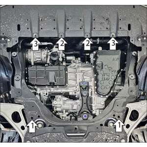 Кликните для увеличения изображения Защита Двигатель, Коробка переключения передач Mitsubishi Outlander IV ( 2022-2024 ) г. арт: 71305