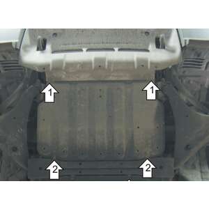 Защита Двигатель, Передний дифференциал Mitsubishi Pajero IV ( 2012-2020 ) г. арт: 61306-2 photo1 Интернет магазин Автоаксессуаров Защита картера, МКПП, АКПП, РК, ТБ (Мотодор)