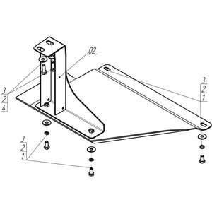 Защита Раздаточная коробка Mitsubishi Pajero IV ( 2012-2020 ) г. арт: 11321-2 photo3 Интернет магазин Автоаксессуаров Защита картера, МКПП, АКПП, РК, ТБ (Мотодор)