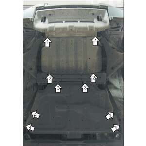 Защита Двигатель, Коробка переключения передач Mitsubishi Pajero IV ( 2006-2012 ) г. арт: 11320-2 photo3 Интернет магазин Автоаксессуаров Защита картера, МКПП, АКПП, РК, ТБ (Мотодор)