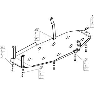 Защита Топливный бак Mitsubishi Pajero IV ( 2012-2020 ) г. арт: 11337-2 photo3 Интернет магазин Автоаксессуаров Защита картера, МКПП, АКПП, РК, ТБ (Мотодор)