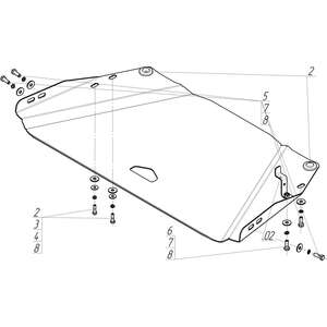 Защита Раздаточная коробка Mitsubishi Pajero Sport II ( 2012-2016 ) г. арт: 11316-2 photo3 Интернет магазин Автоаксессуаров Защита картера, МКПП, АКПП, РК, ТБ (Мотодор)