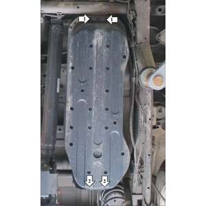 Защита Топливный бак Mitsubishi Pajero Sport III ( 2021- ) г. арт: 11335-2 photo2 Интернет магазин Автоаксессуаров Защита картера, МКПП, АКПП, РК, ТБ (Мотодор)